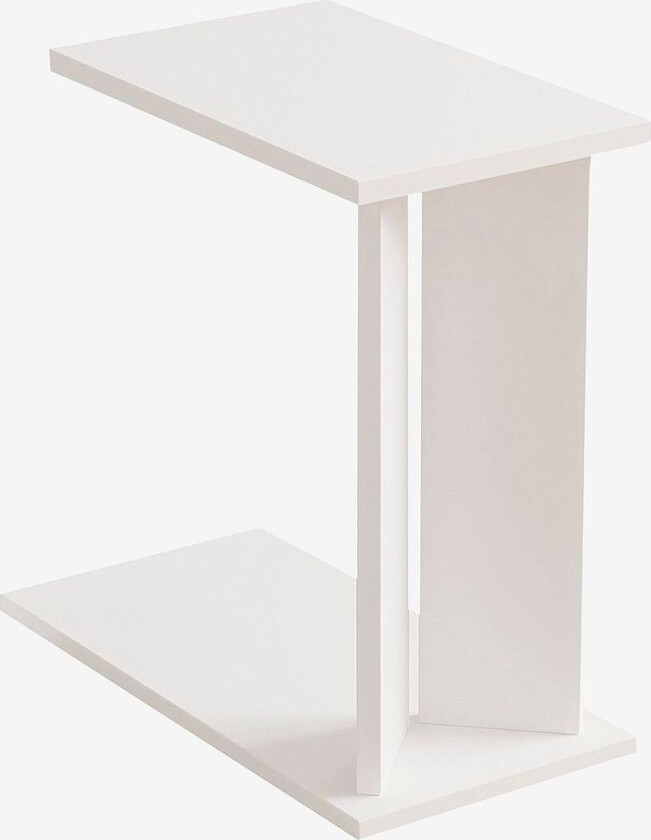 Sidebord Lun, Hvit