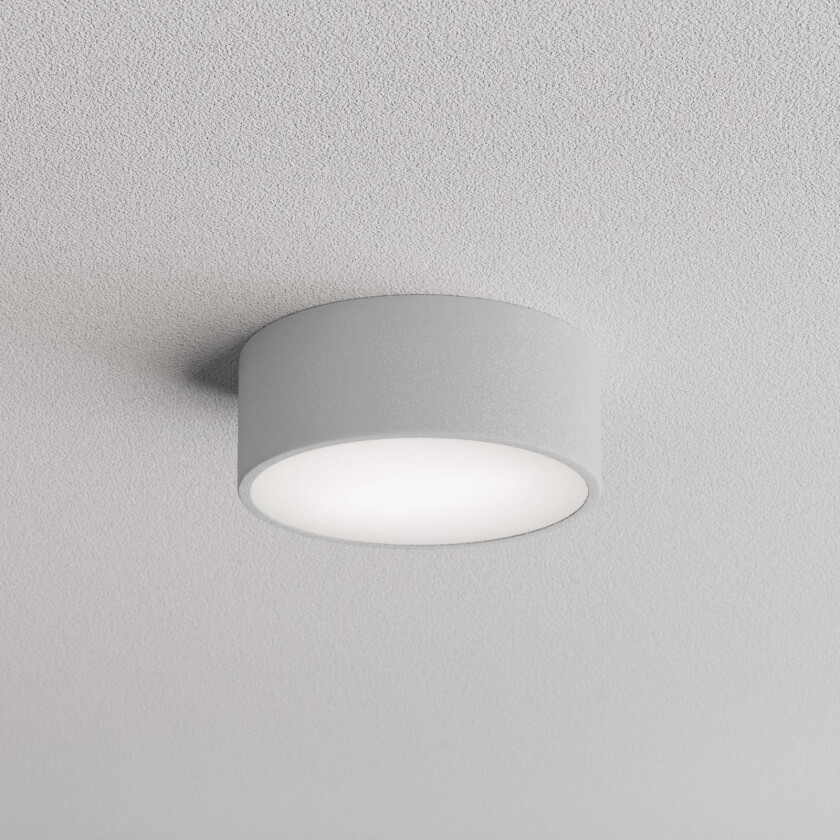 Cleo 200 taklampe, grå, sensor, IP20, Ø 20 cm, E27