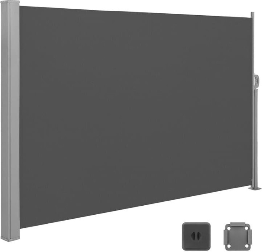 Uttrekkbar sidemarkise 160 x 450 cm for balkong