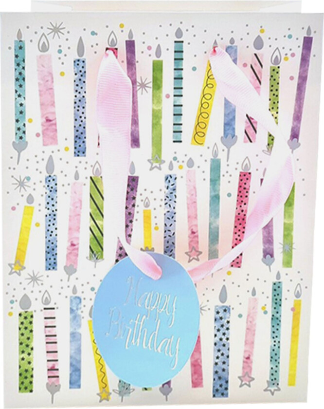 Bilde av Gavepose Happy Birthday Kakelys - Small