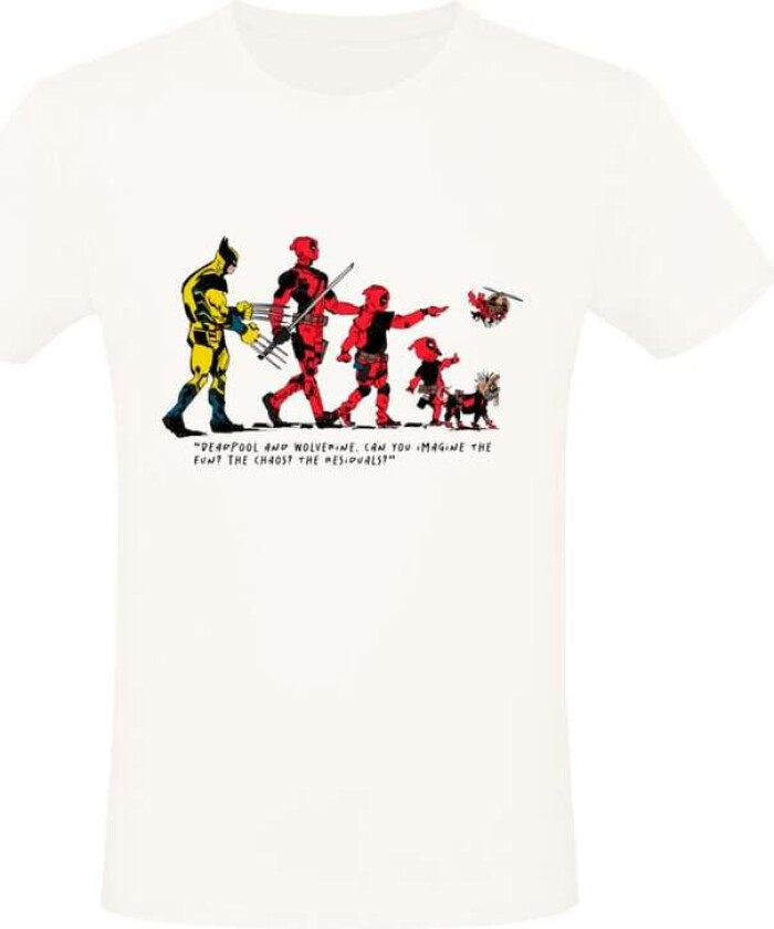 Disney T-skjorte - and Wolverine - Can you imagine the fun? - S til XXL - Herrer - hvit
