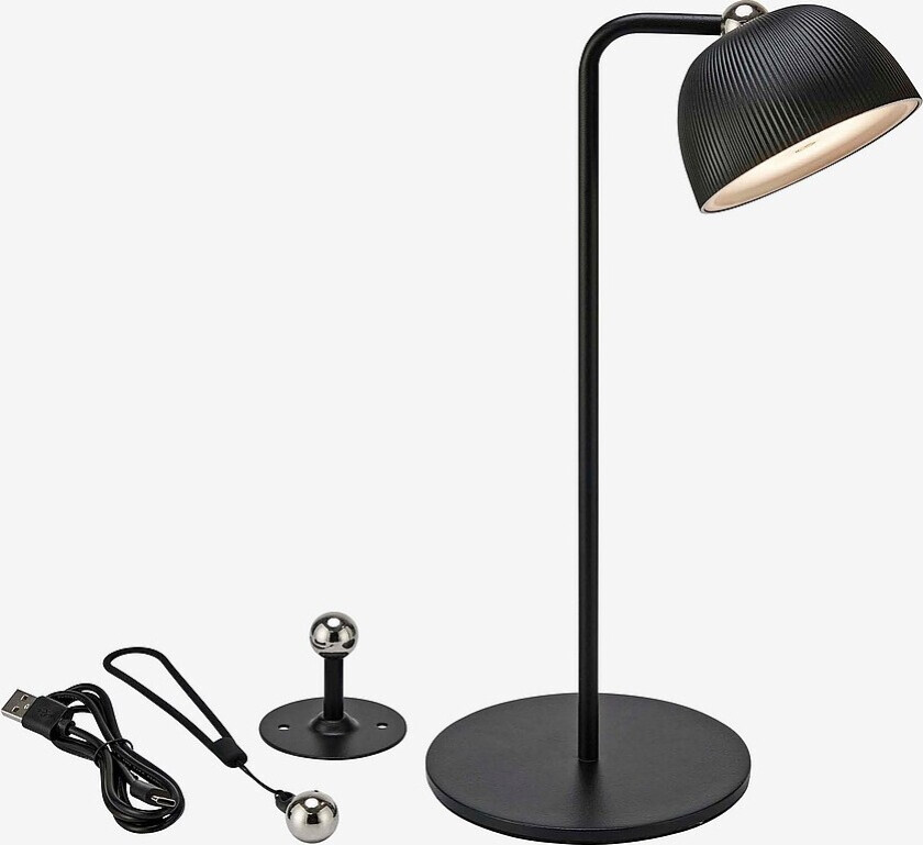 Oppladbar bordlampe Diverse 3-i-1 1L - Svart