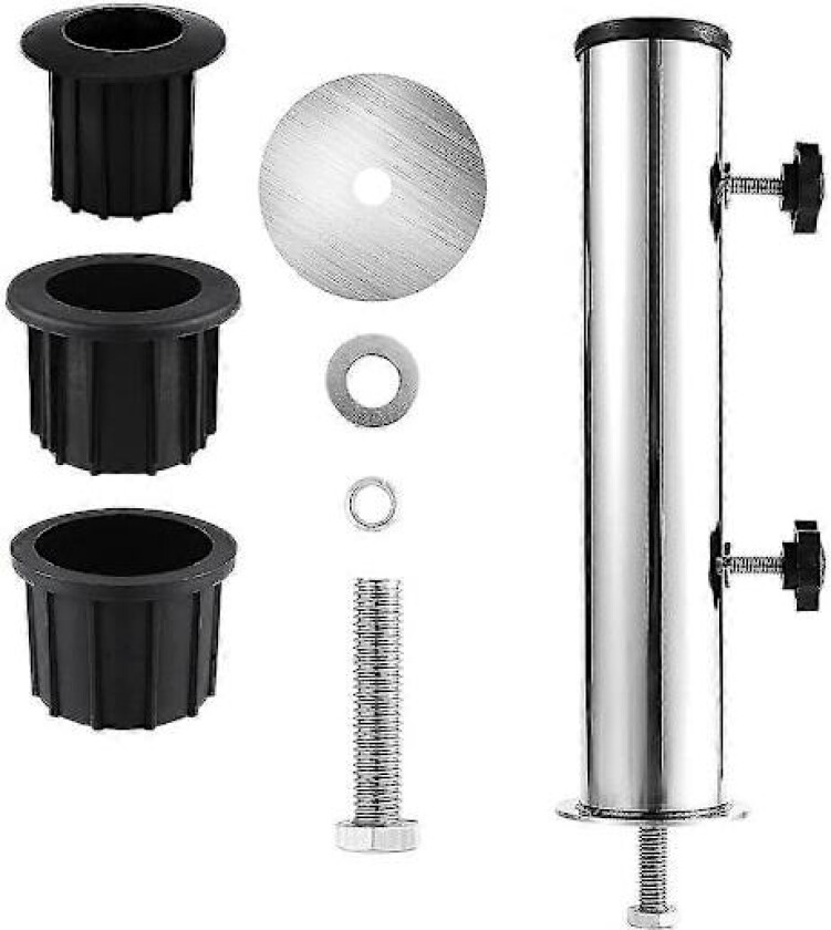 Parasollfot Brakett Rørsett, Utendørs Parasollbase Holder Innsettingsrør Sleeve, For Utendørs Bruk