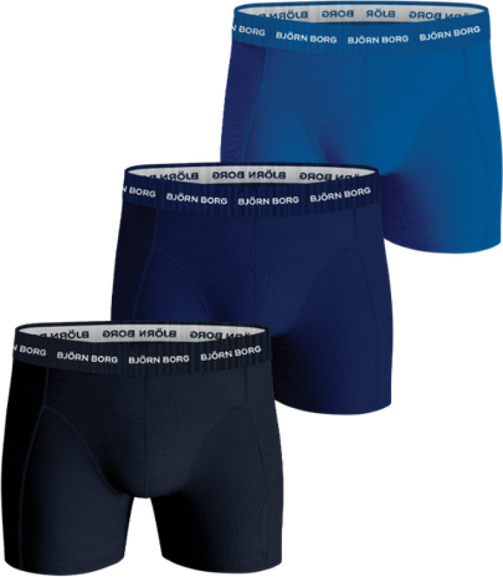 Cotton Stretch Boxers 3-pack Navy/Blue XS