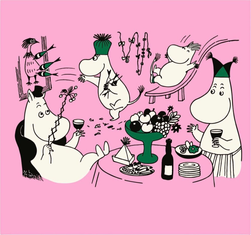 Moomin 80 papirservietter 20-pakning Rosa