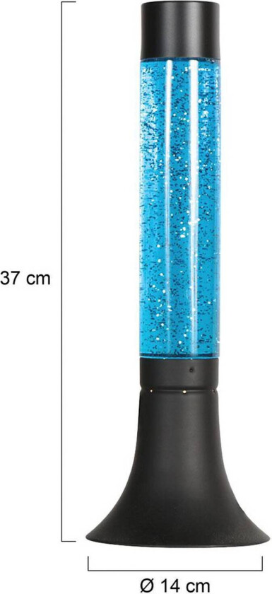 Bordlampe Volcan 4188, svart, glittereffekt, E14