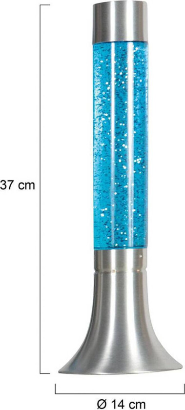 Bordlampe Volcan 4188, stål, glittereffekt, E14