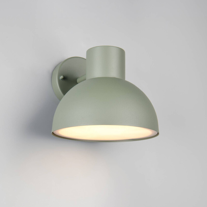 Utendørs vegglampe Elbe, grønn, trykkstøpt aluminium, E27