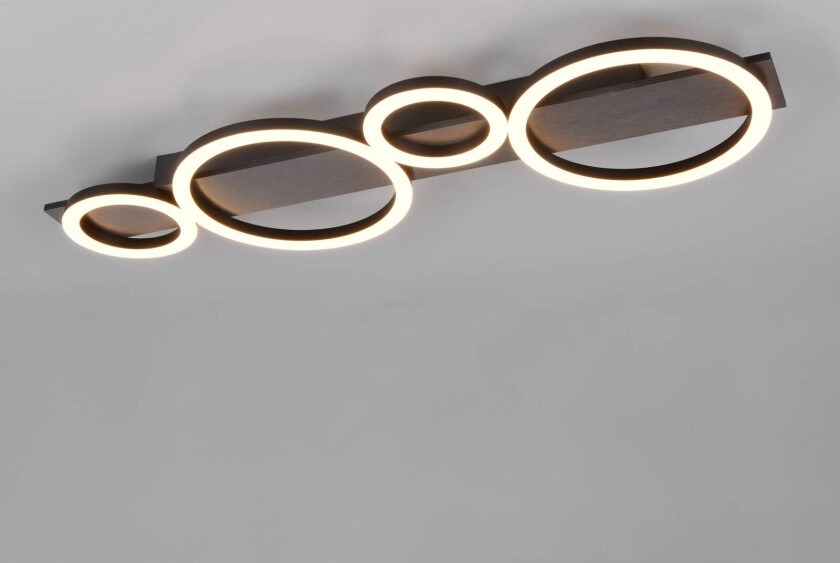 LED-taklampe Lumos, aluminium, 3000 K, metall, lengde 72 cm