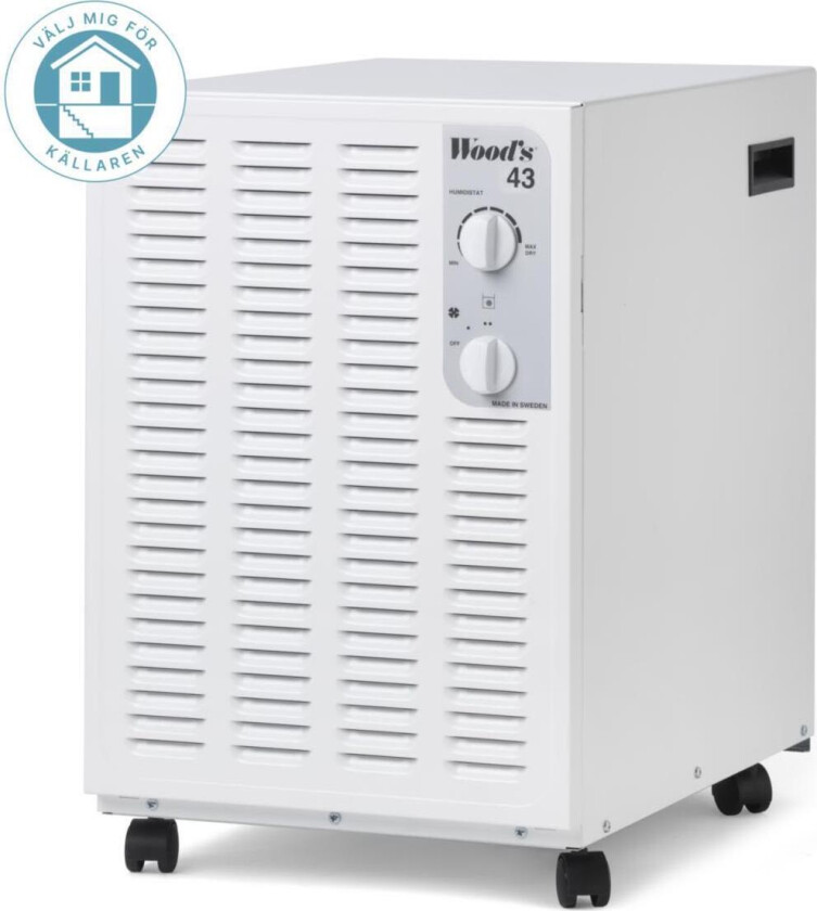 SW43FW I-EcoDefrost+ Avfukter med luftfilter, 190 m²