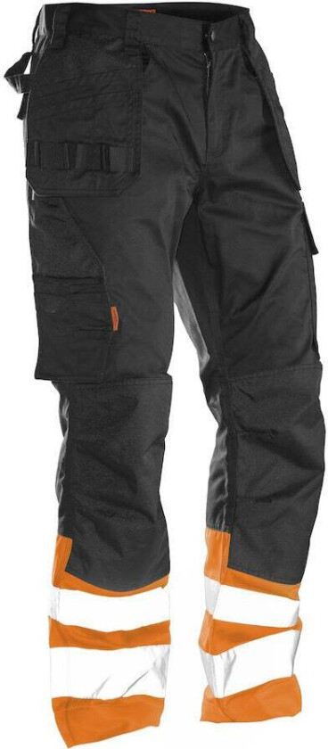 2513 Arbeidsbukse oransje/svart, varsel, klasse 1 Oransje/Svart