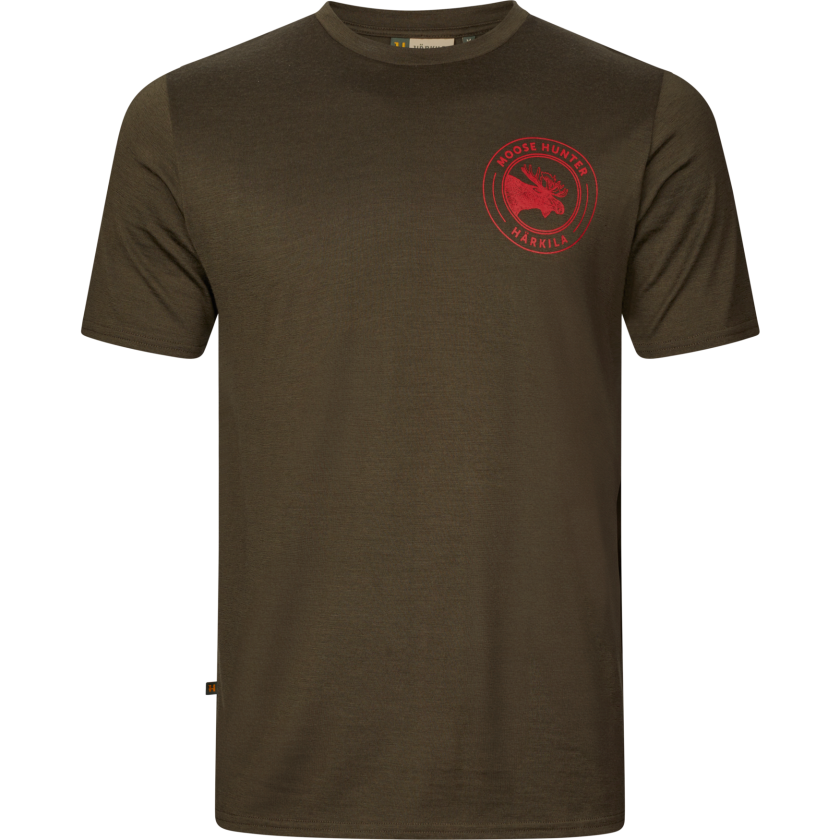 Men's Game Short Sleeve T-Shirt Willow Green Moose