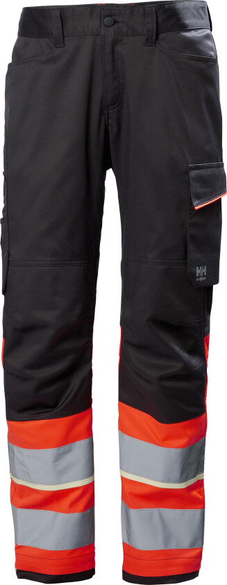 UC-ME 77513_169 Arbeidsbukse varsel, svart/rød Varsel, Svart/Rød