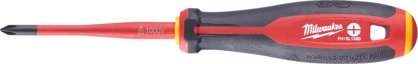 Tri-Lobe VDE Skrutrekker 3-sidet anti-rull håndtak PH/ L1 x 80 mm