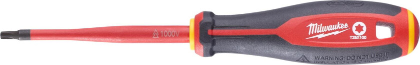 Tri-Lobe VDE Skrutrekker 3-sidet anti-rull håndtak T25 x 100 mm