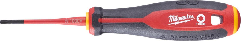 Tri-Lobe VDE Skrutrekker 3-sidet anti-rull håndtak T10 x 60 mm