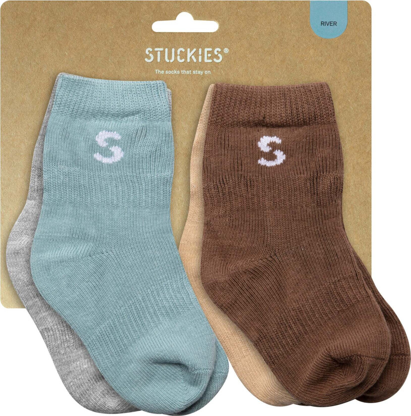 Sokker Baby 4-Pakk, River - Sokker - Bomull