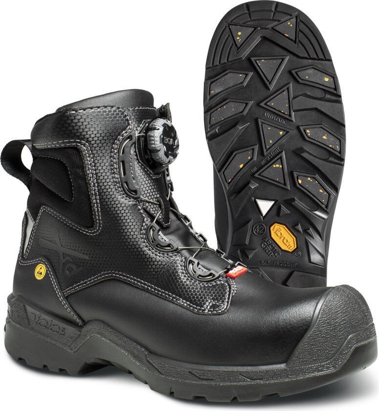 1358 Heavy Duty Vernestøvel S3, BOA, svart Str. 35