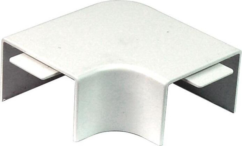 6154255 L-vinkel for kabelkanal, med endestykke 20 x 50 mm, 3-pakning