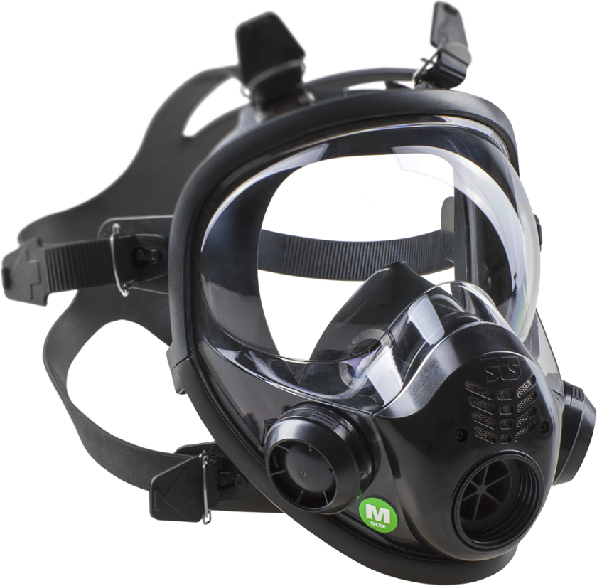 Helmaske Shigematsu GX02, CleanAir str. L, DIN gevind