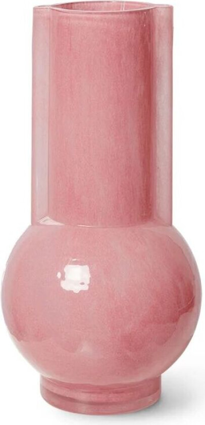 glassvase 25 cm Flamingo pink