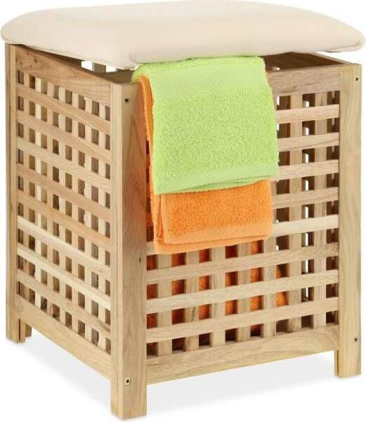 Skittentøyskurv med setevalnøtt