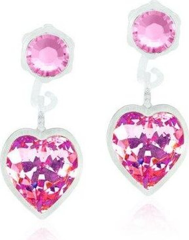 Medical Plastic Pendant Heart 6mm Light Rose