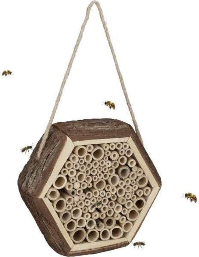 Sekskantet insekthotell for bier