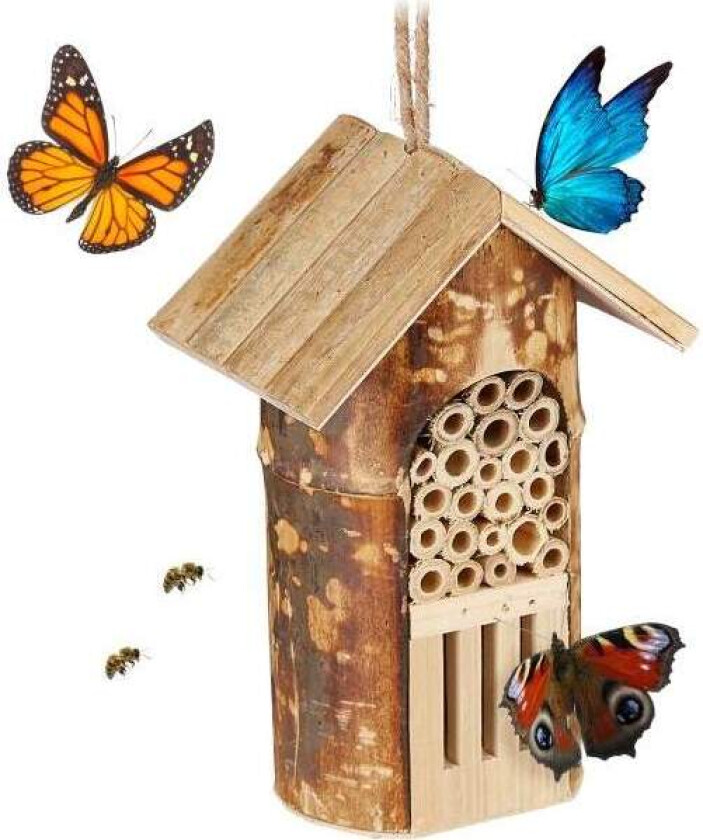 Insekthotell for bier og sommerfugler