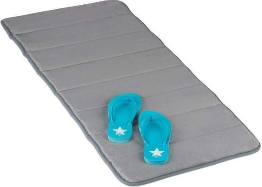 Grå Memory Foam Badematte