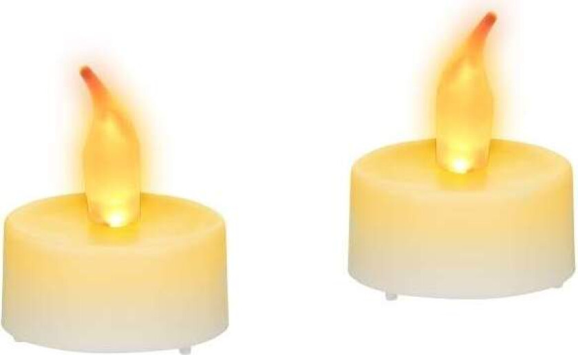 Sett med 2 LED telys