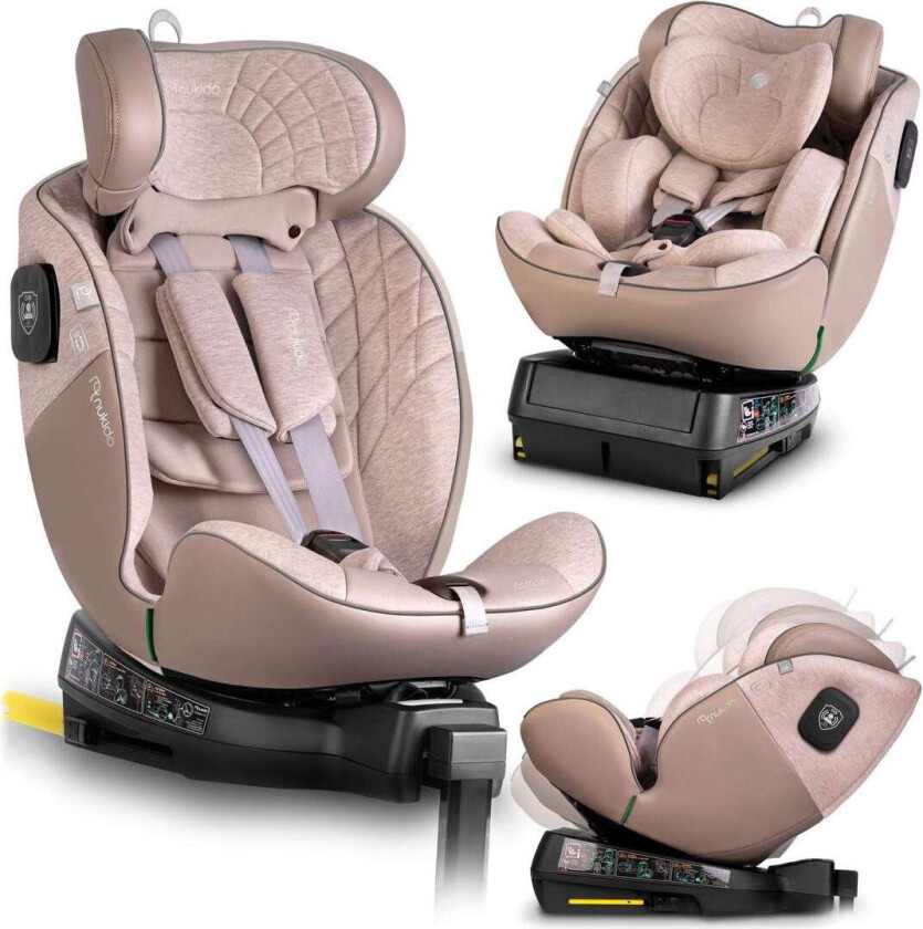 Nukido Aero Line Beige Bilsete 0-36kg ISOFIX
