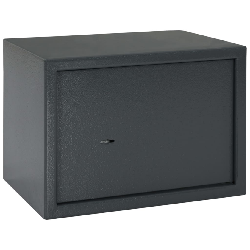Bilde av Safe Box med Nøkkellås Mørk Grå 25x35x25 cm Stål
