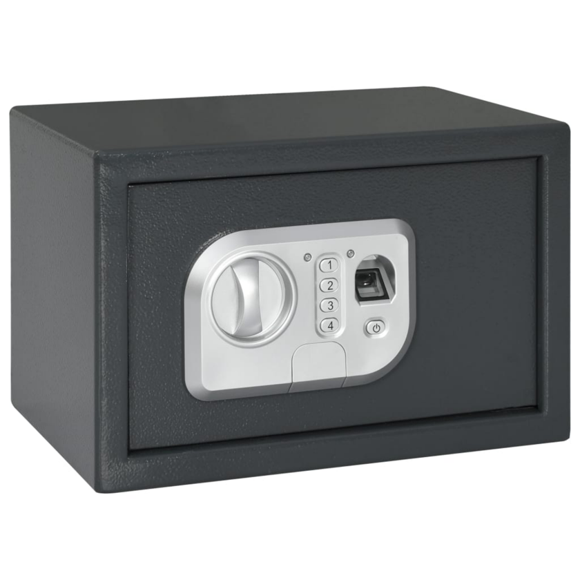 Elektronisk Digital Safe med Fingeravtrykk-lås 20x31x20 cm Stål