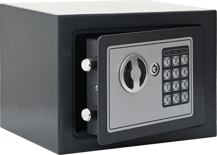 Elektronisk Digital Safe Mørk Grå 23x17x17 cm Stål