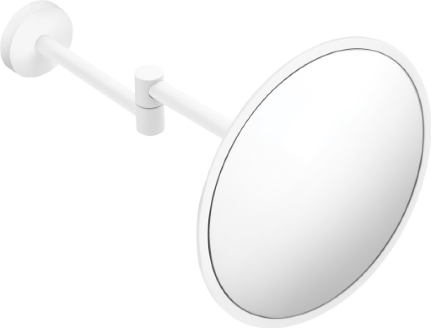 Laufen Nixie sminkespeil, Ø20 cm, matt hvit