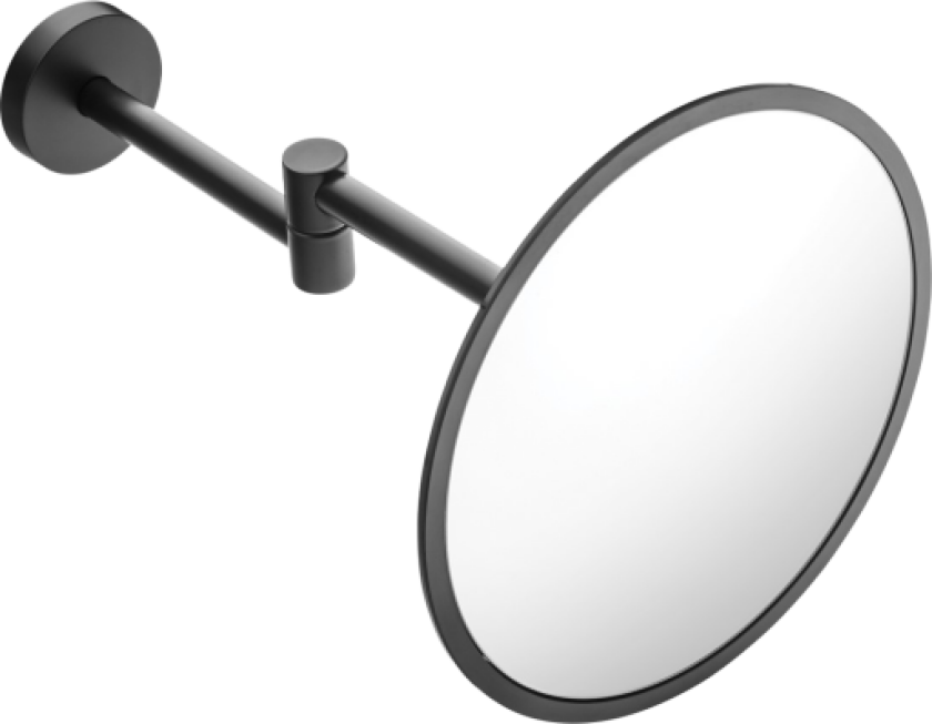 Laufen Nixie sminkespeil, Ø20 cm, matt sort