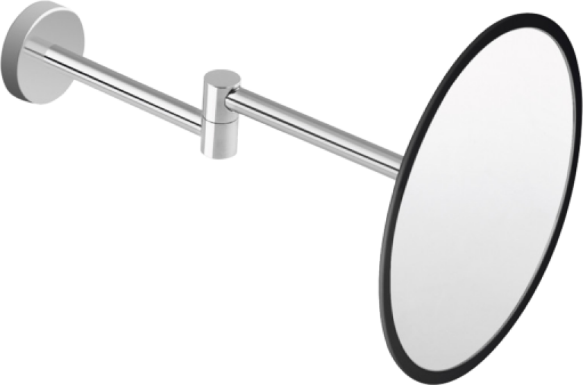 Laufen Nixie sminkespeil, Ø20 cm, krom