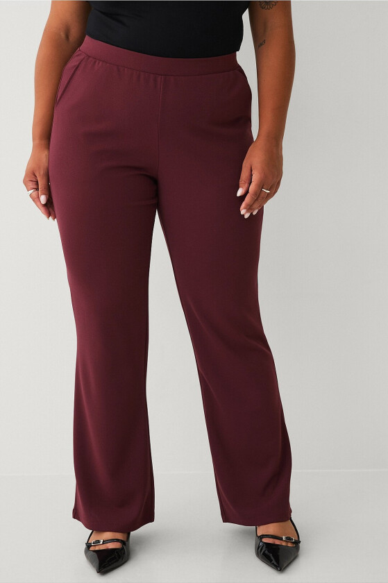 Leggings med bootcut - Brun