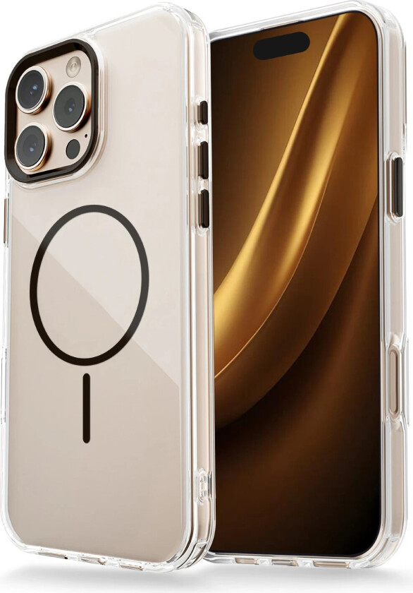 Clear Thin Mag Cover til iPhone 16 Pro - 6,3" â Sort