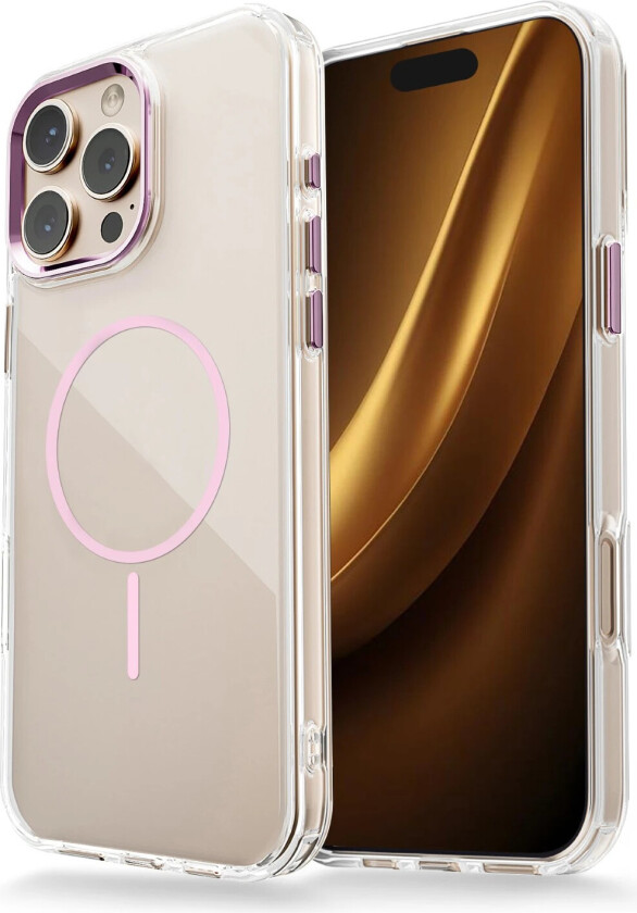 Clear Thin Mag Cover for iPhone 16e - Pink
