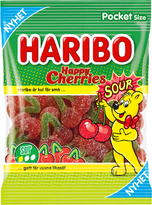 Bilde av Haribo Happy Cherries Sour - 75 gram