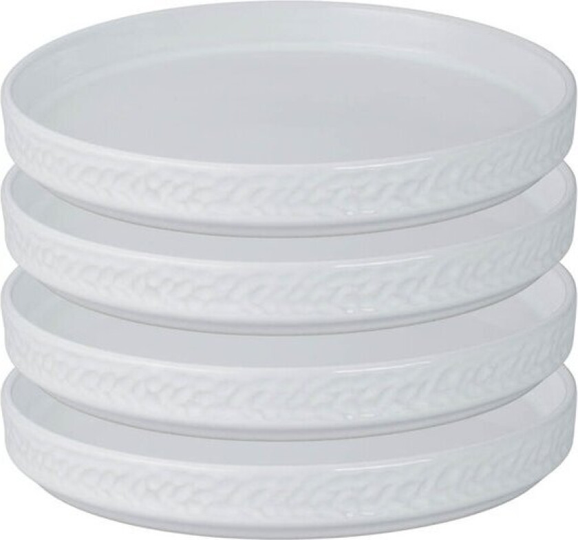 Servisen C tallerken 17,2 cm 4 stk hvit