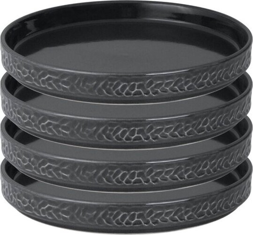Servisen C tallerken 17,2 cm 4 stk antrasitt