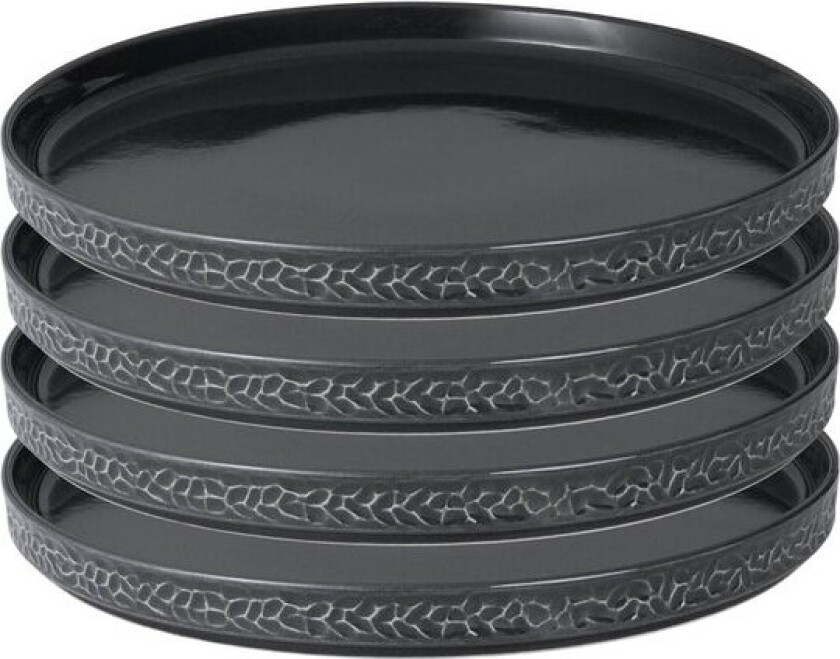 Servisen C tallerken 25 cm 4 stk antrasitt