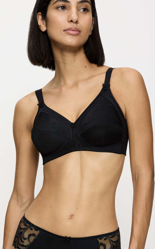Doreen + Cotton 01 N BH uten bøyle, svart, Størrelse: 75D, Kvinner