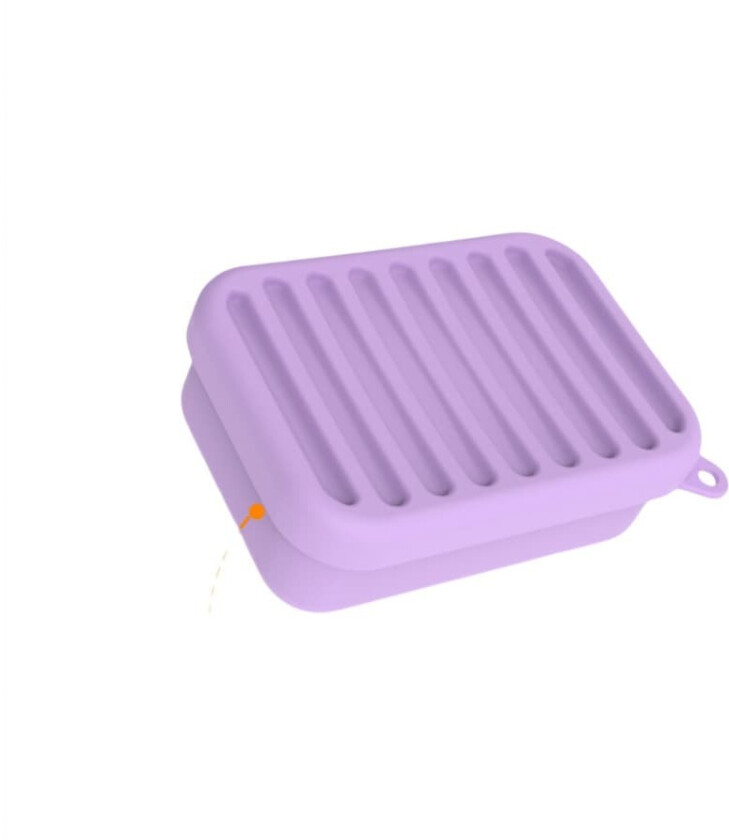 INF Kreativ såpeskål i silikon med drenering Lilla