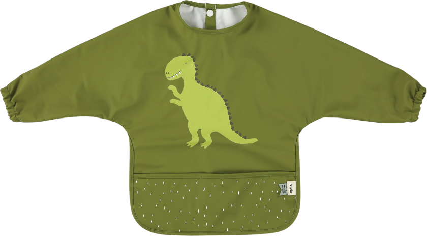 Smekke med ermer Mr. Dino, Grønn, 1 stk.