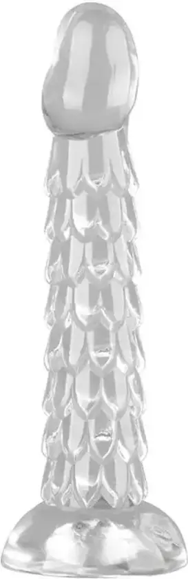 Scales Mush Transparent Dildo 23 cm
