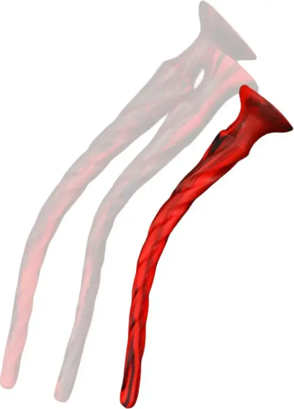 Torthy Dildo Black/Red 40 cm